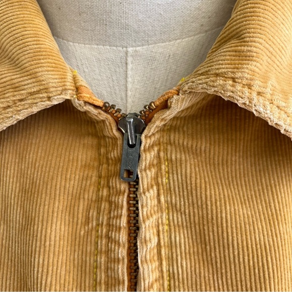 THE MAN By McGREGOR Yellow Corduroy Zip Up Jacket Size 42 - Picture 3 of 6